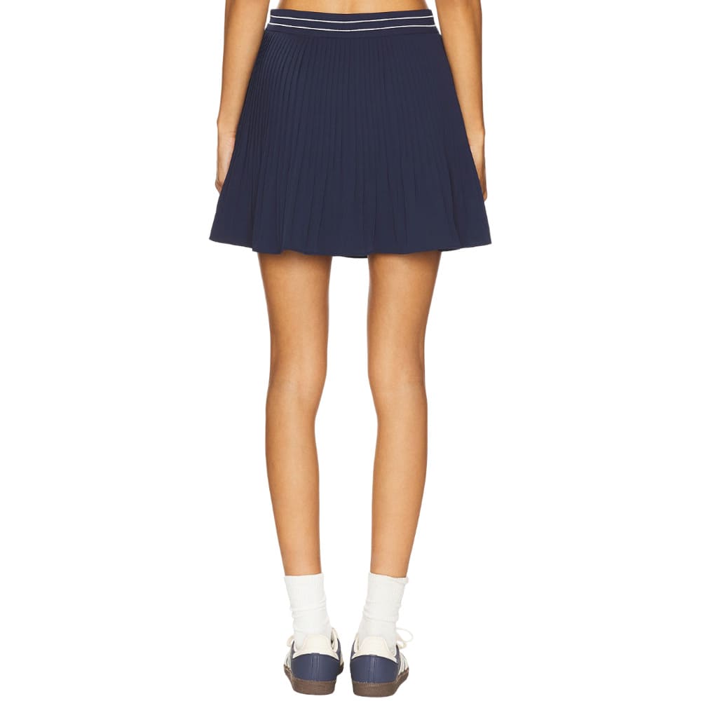 Malbon Valentina Pleated Golf Skirt Navy - SS25 Women – Golfio