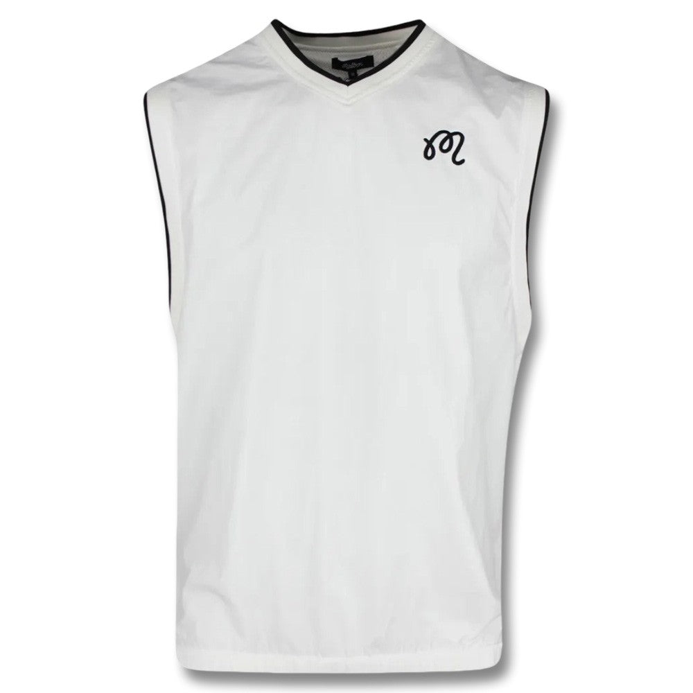 Malbon Evergreen Nylon Golf Vest Black/White - FW24 Men – Golfio