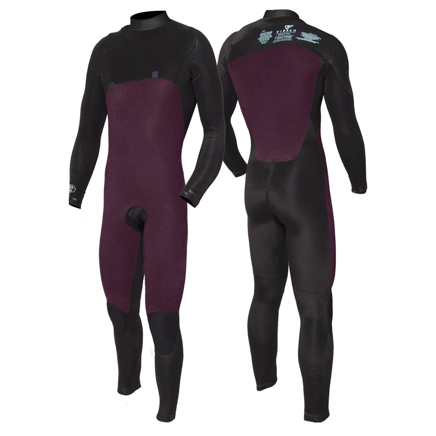 Vissla - Men 7 Seas Comp Chest Zip Full Wetsuit - 3/2mm – GONG Galaxy