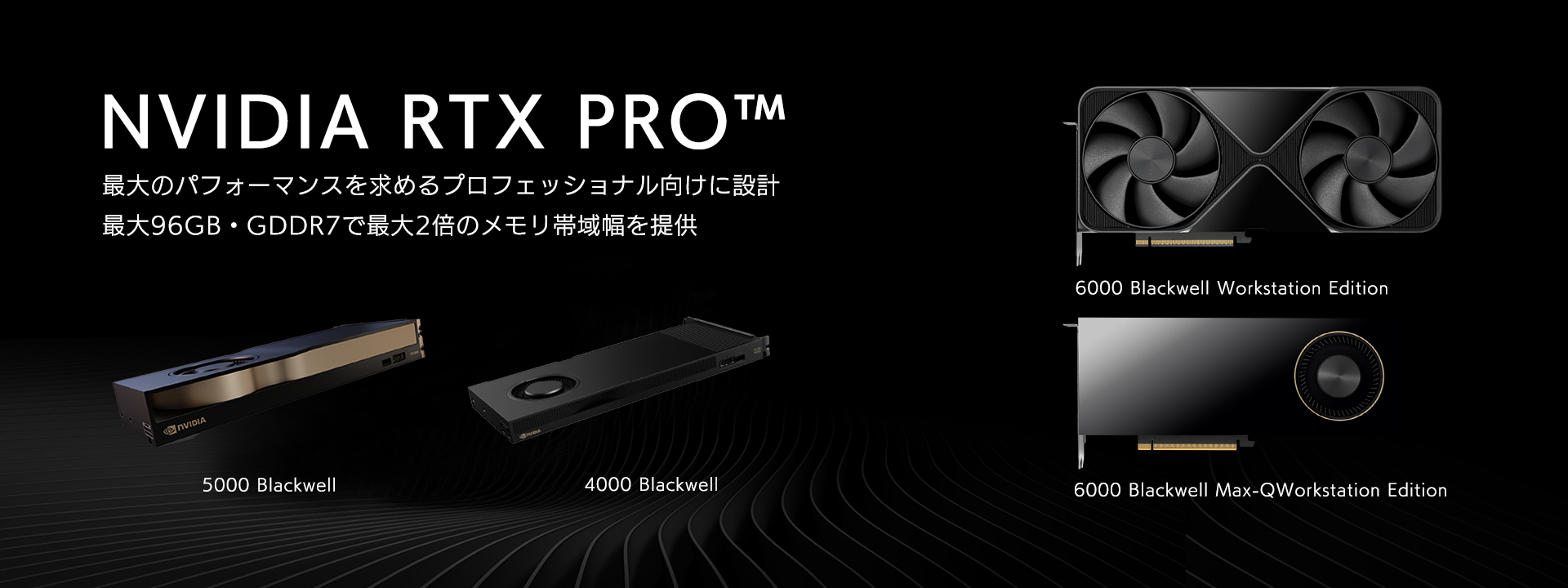 AI ワークステーション DeepLearningシリーズにRTX PRO6000が搭載され