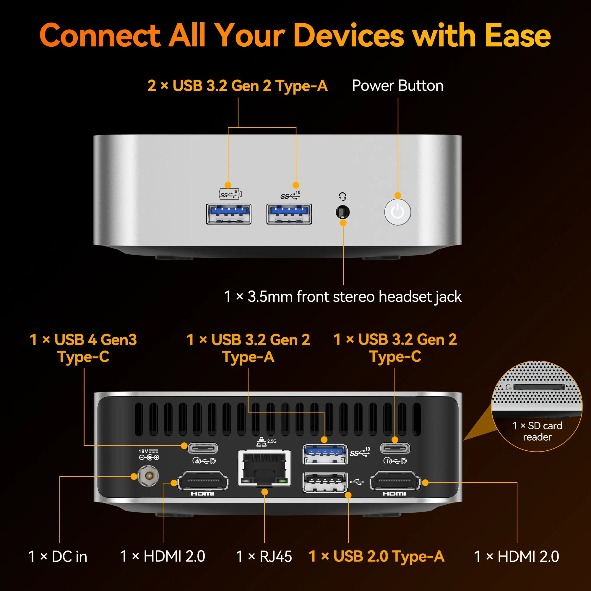 GEEKOM A8 Mini PC with Ryzen™ 9 & Ryzen™ 7 – For Powerful Computing
