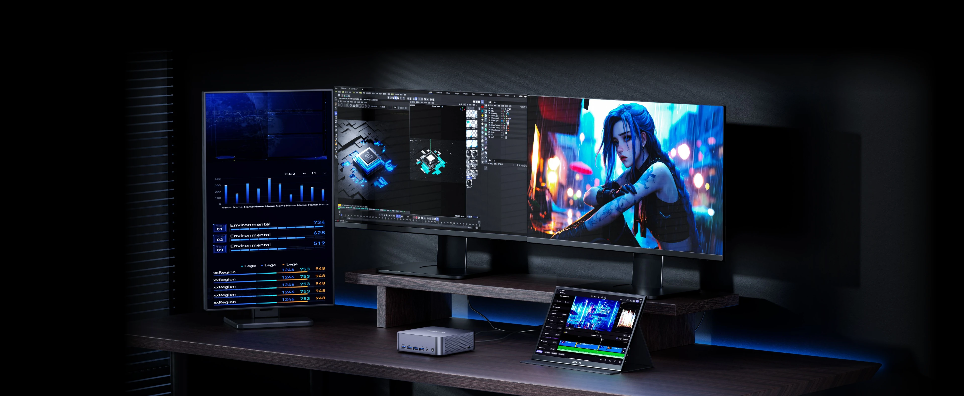 GT1 Mega AI mini PC | Powered by Intel Core Ultra 7/9 - GEEKOM