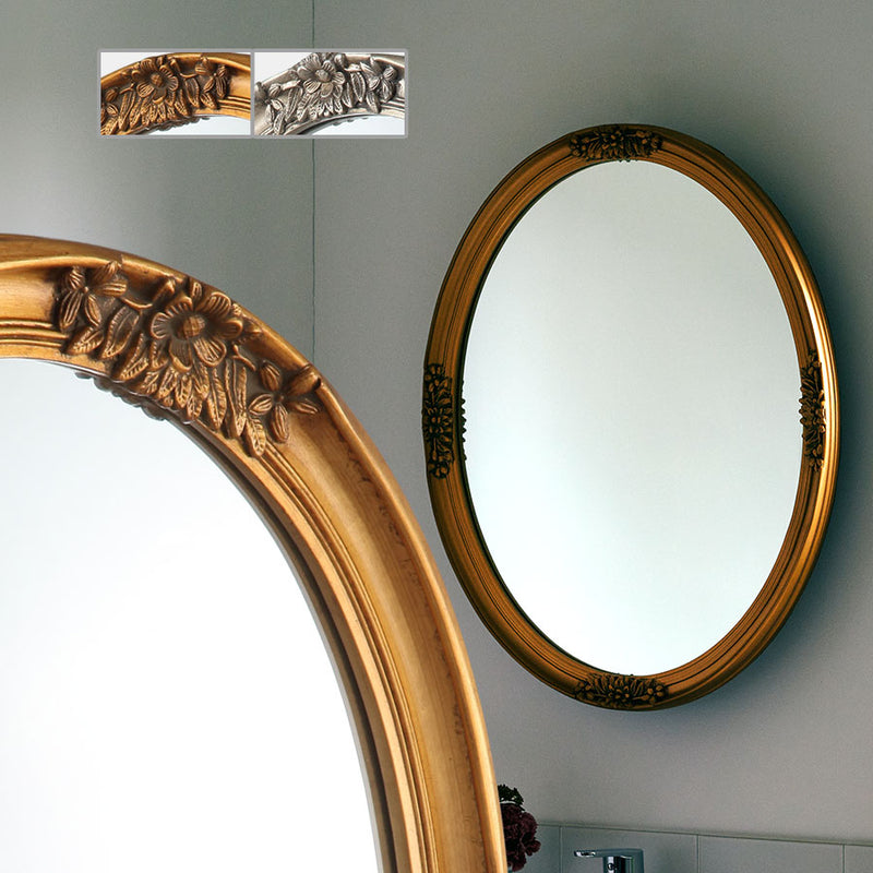 アンティーク調ミラー 円形 ミラー ドレッサー おしゃれ ぼん家具