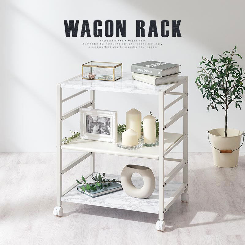 キャスター付きサイドワゴン 本棚 ラック キャスター付き収納 おしゃれ