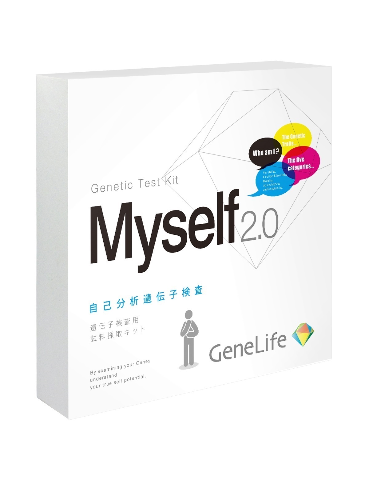 自己分析遺伝子検査キット Myself2.0 | 遺伝子検査のジーンライフ