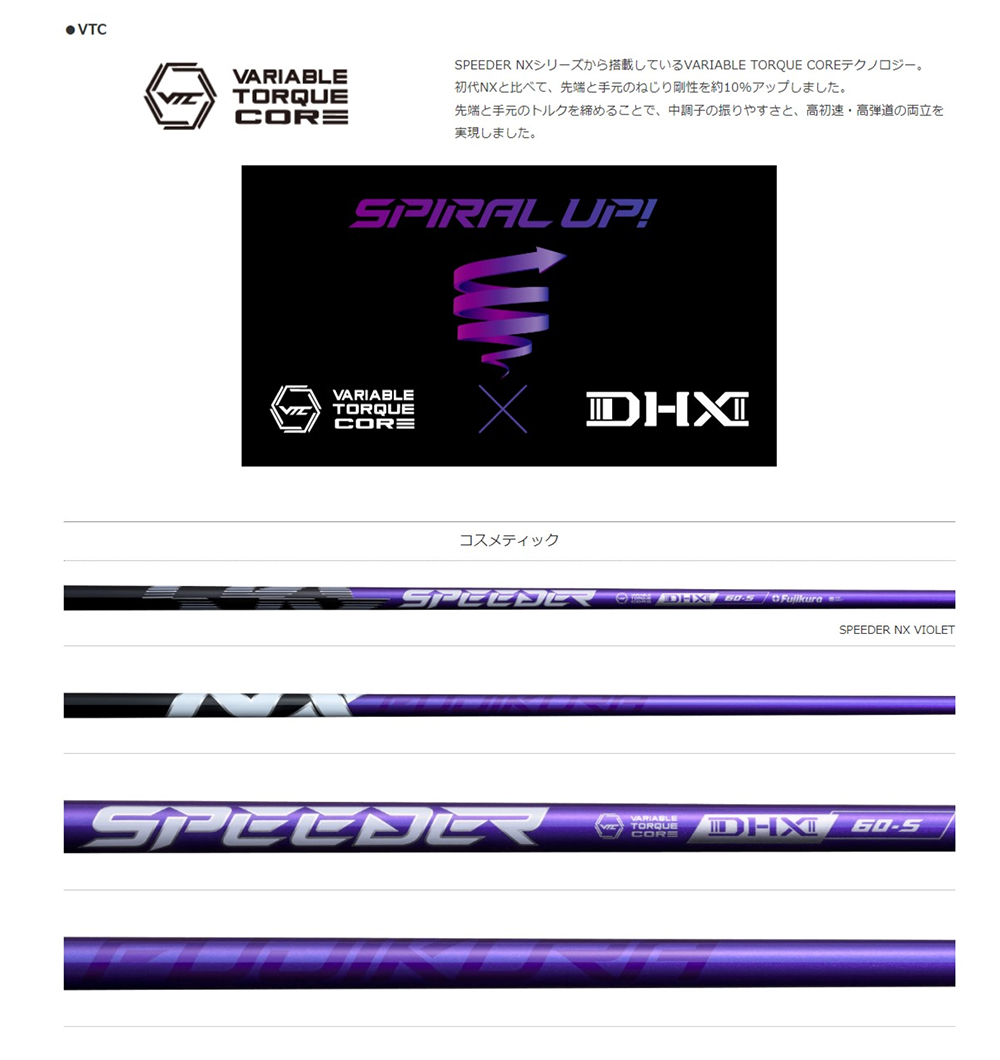 ジオテックゴルフ公式通販サイト / スピーダー NX バイオレット 40