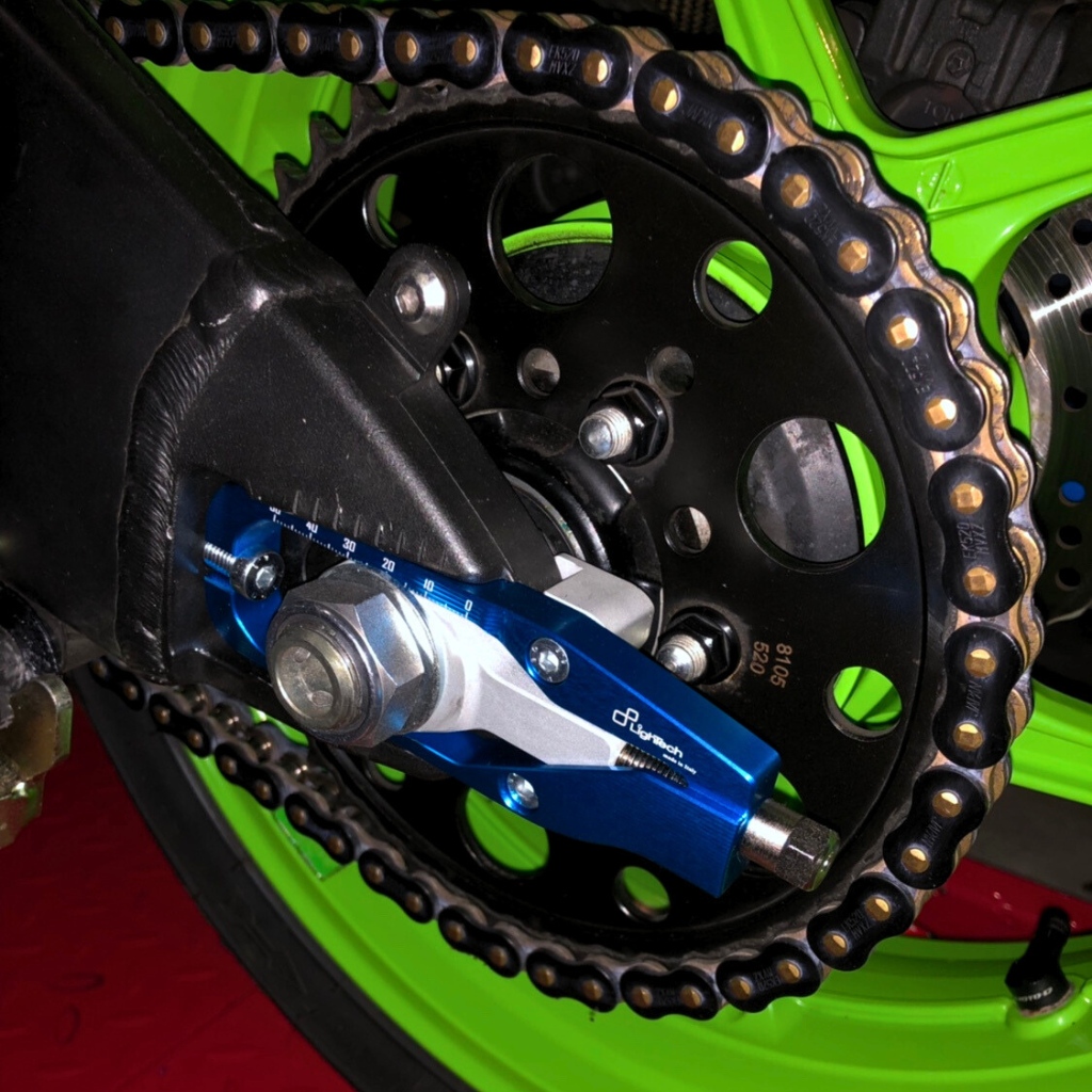 LighTech Titanium Thin Rear Axle Nut D024 - Kawasaki ZX10 2011