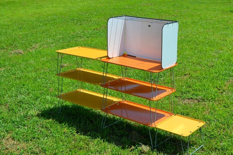 ヴィンテージSMSキャンプキッチン/エクステンションラック付フルセット