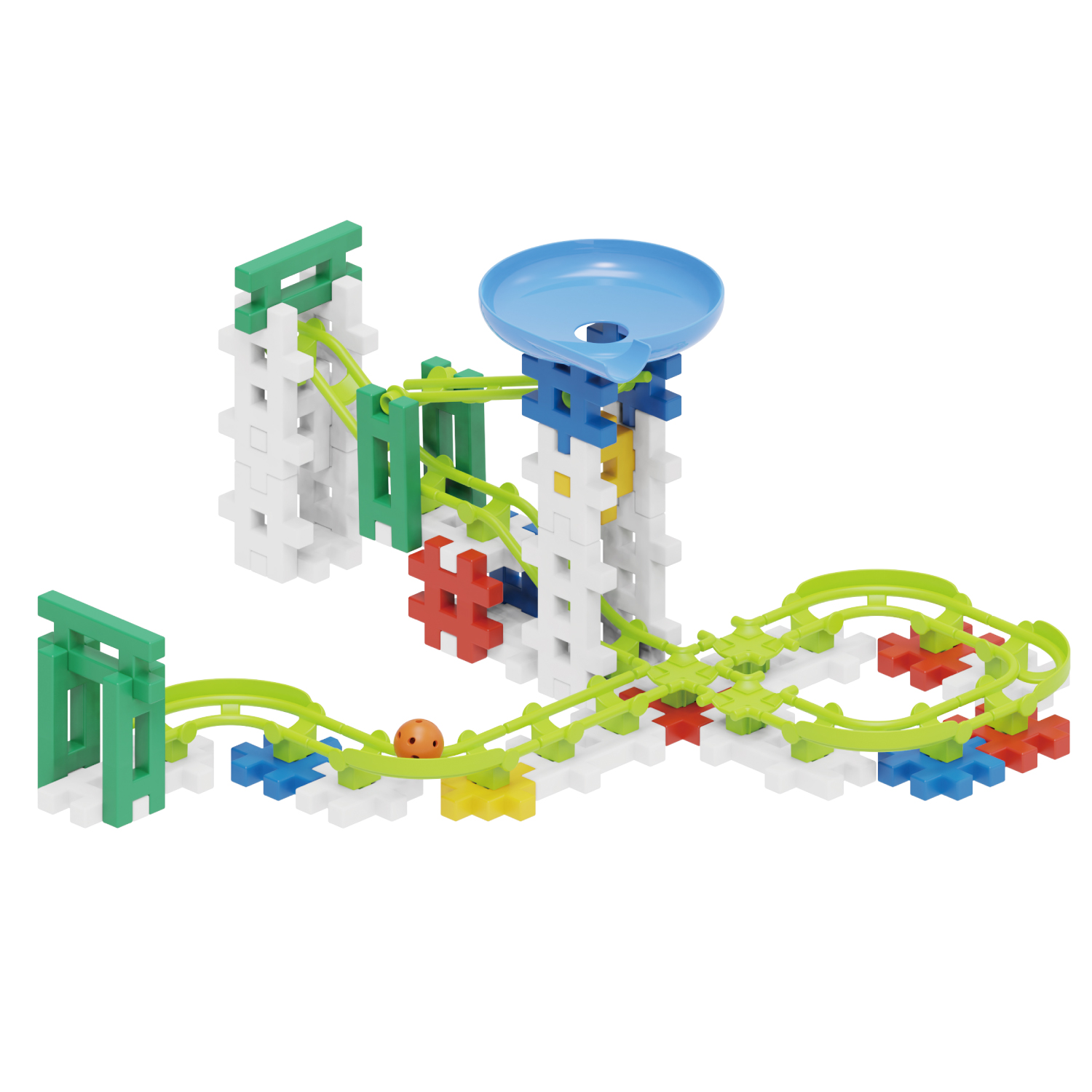 Gakkenニューブロック ローリングキュー スパイラルタワーDXセット