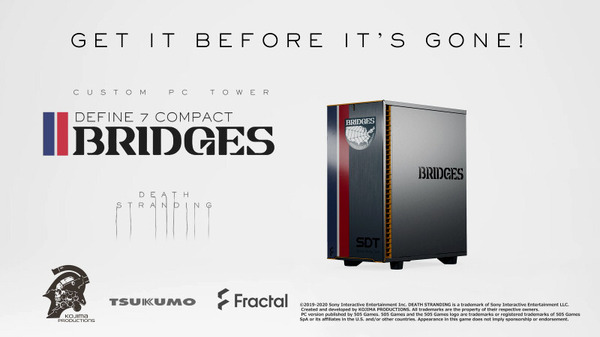 デススト』仕様カスタムPCケース、2020年秋発売―「BRIDGES」支給品風