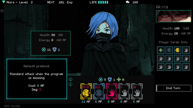 VA-11 Hall-A ヴァルハラ』インスパイアのデッキ構築型ローグライク