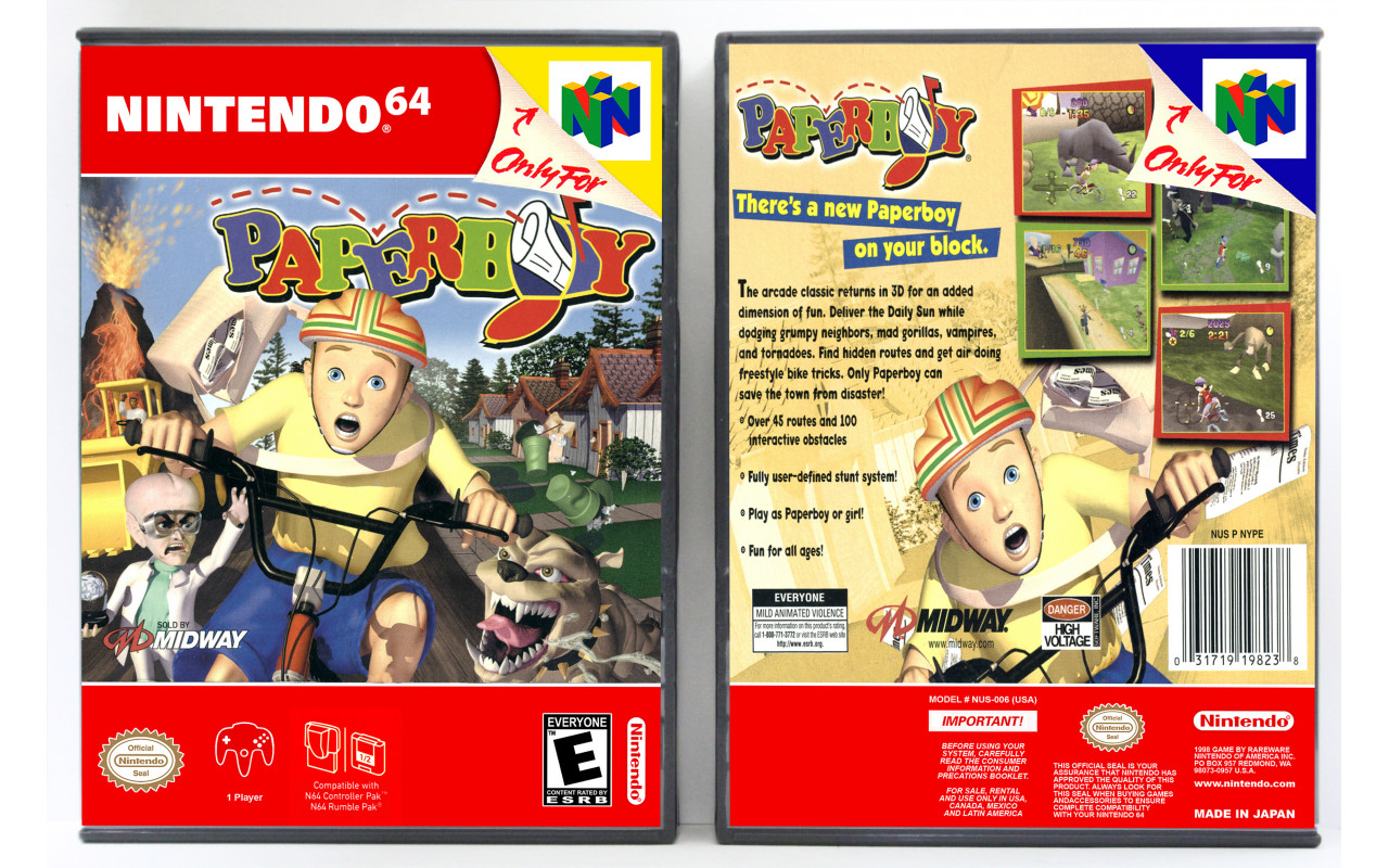 Gaming Relics - Nintendo 64 - Paperboy