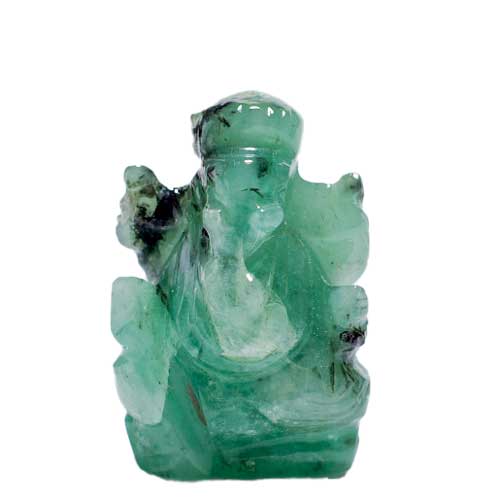 ブルージェイド（青翡翠）ガネーシャ神像 | ガネーシャ神と開運グッズ
