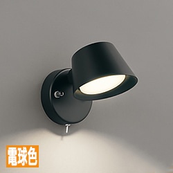 キッチンスポットライト 手元スイッチ・電球色 60W相当｜ブラック