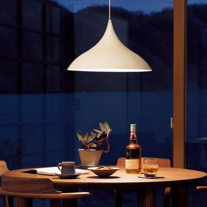 ホワイト・アルミセード ペンダントライト 100W形｜照明のライティング