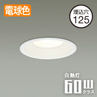 防雨型 ダウンライト Φ125mm 60W・電球色｜照明のライティングファクトリー