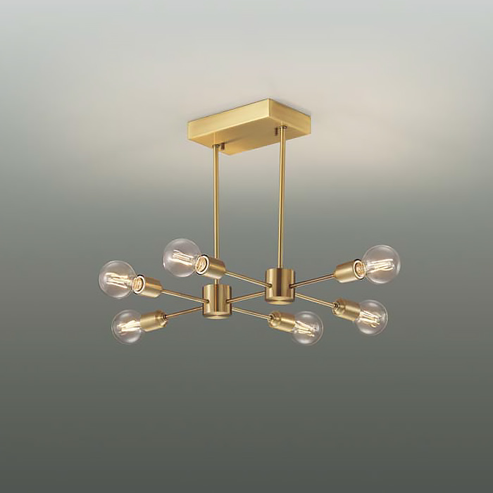 アンティーク調 6灯シャンデリア・キャンドル色｜照明のライティング