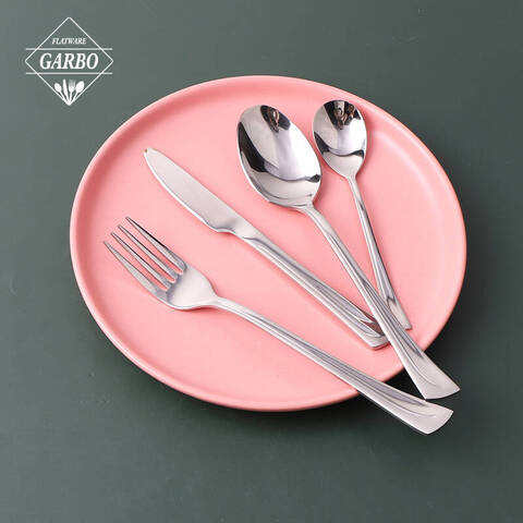 高級ホテル ミラー ステンレス鋼食器 4 個スライバー ナイフ スプーン