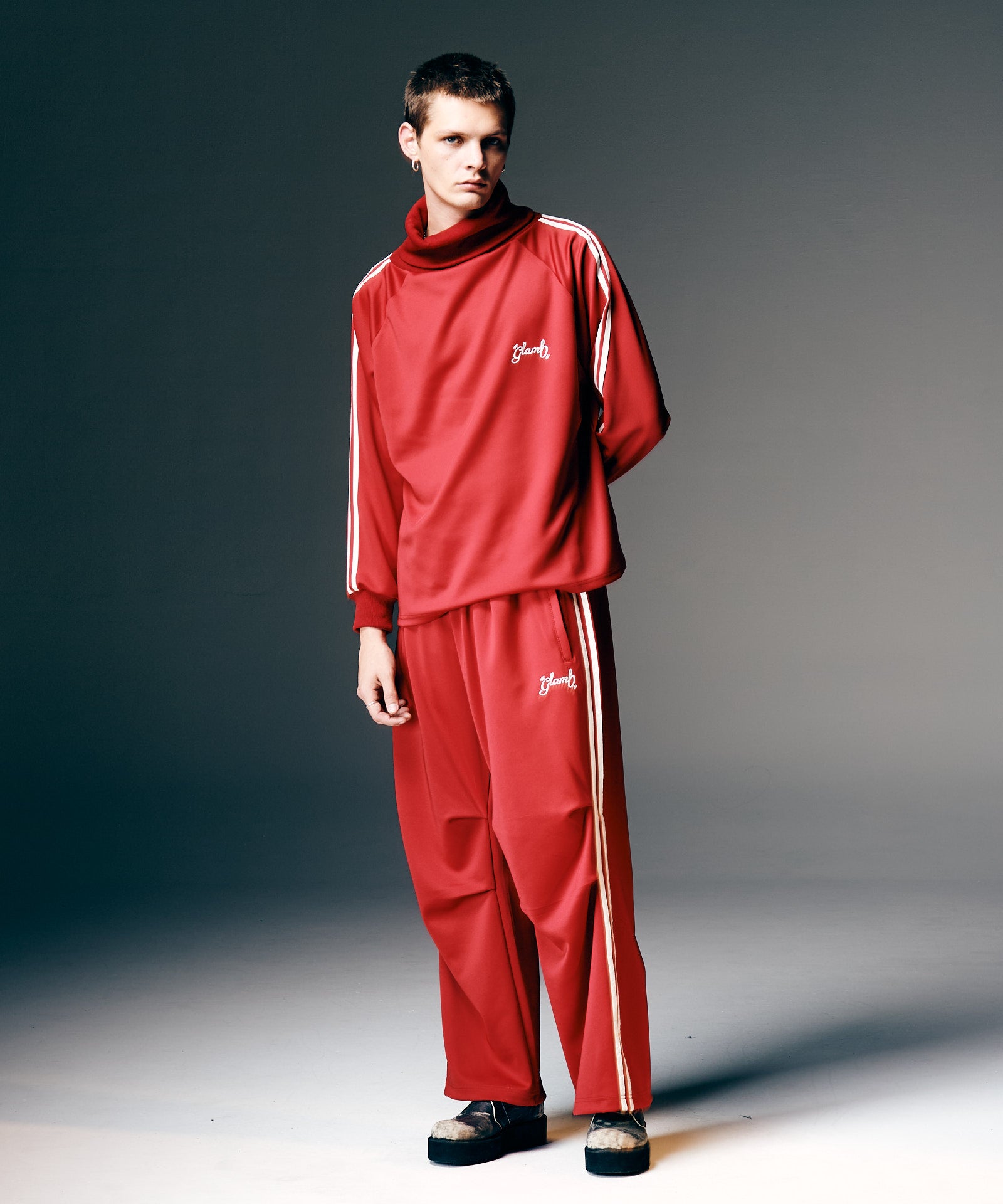 GB0126/CS04 : Turtleneck Jersey / タートルネックジャージ | glamb