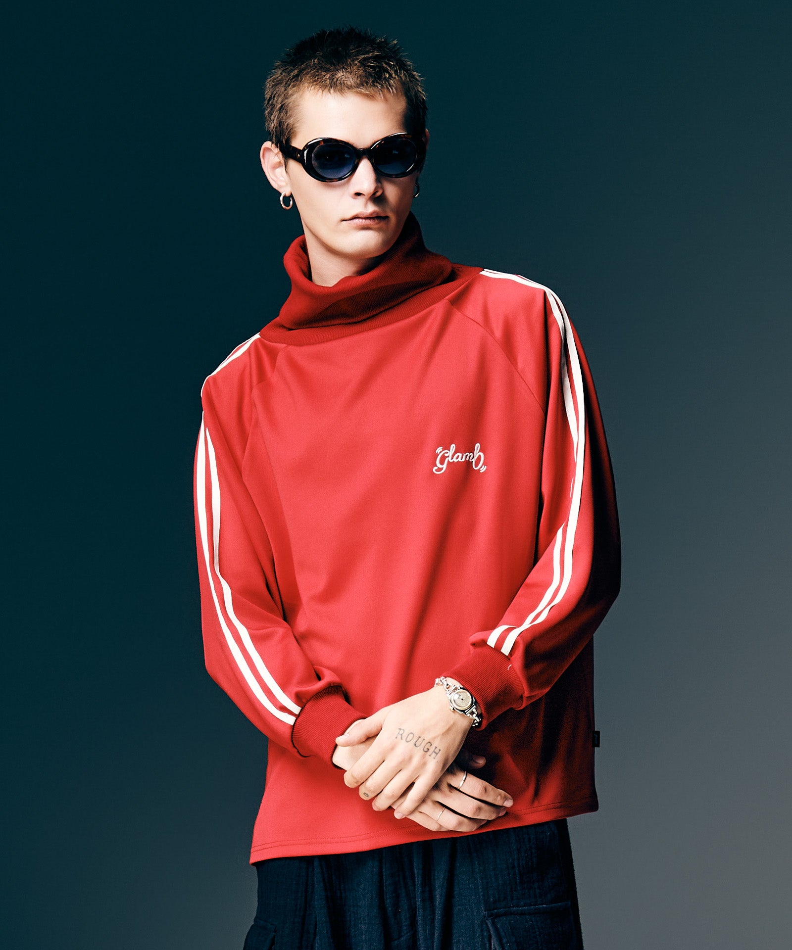 GB0126/CS04 : Turtleneck Jersey / タートルネックジャージ | glamb