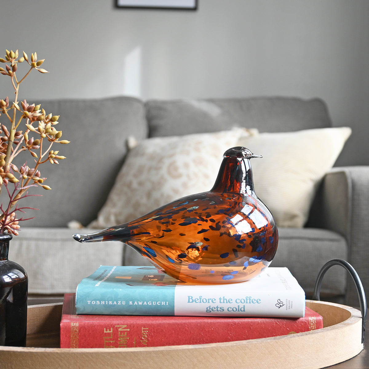 iittala Toikka Brown / Blue Pekkasiini Glass Bird – GlassBirds.com