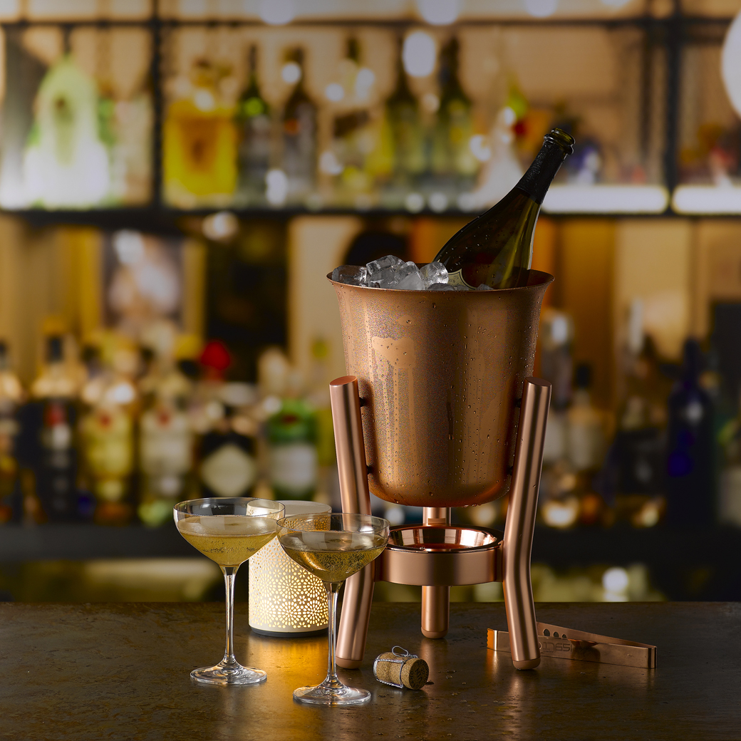 ROCKET ワイン シャンパンクーラー＆スタンド コッパー/高級ワイン