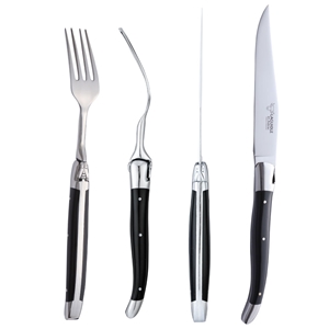 ラギオール アン オブラックコーリアンブラックナイフ&フォークペア