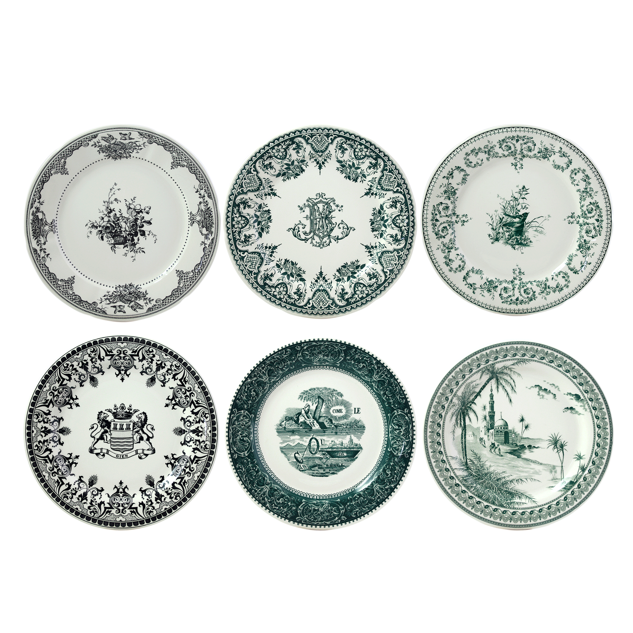 Les Dépareillées Green – FAÏENCERIE DE GIEN