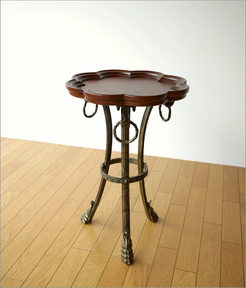 サイドテーブル アンティーク おしゃれ エレガント 高さ60cm 玄関 花台