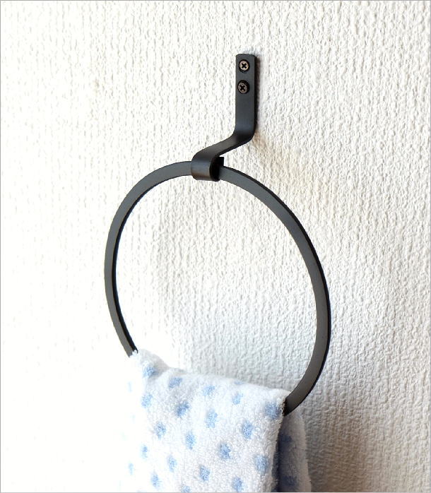 タオルリング アイアン アンティーク タオルハンガー タオル掛け