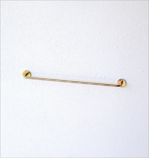 タオルハンガー 真鍮 アンティーク おしゃれ タオル掛け 壁 タオルバー