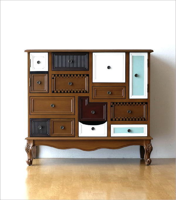 チェスト 木製 おしゃれ アンティーク レトロ 収納家具 リビング収納