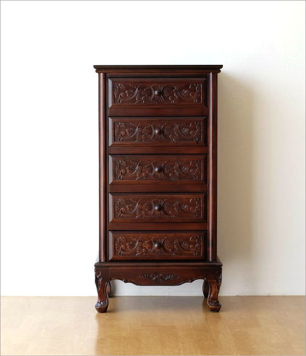 アンティーク 家具 収納 チェスト 収納家具 タンス たんす 猫脚 完成品