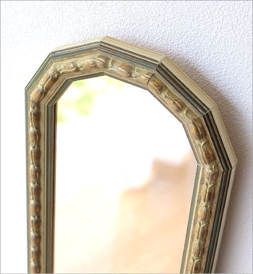 鏡 壁掛けミラー 玄関 おしゃれ イタリア製 ウォールミラー 縦長