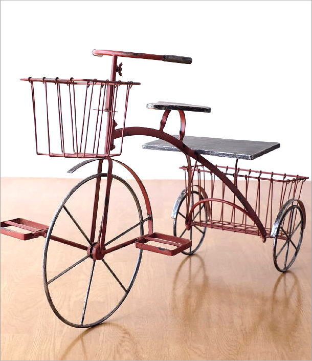 フラワーラック おしゃれ アイアン かわいい サイクルプランター