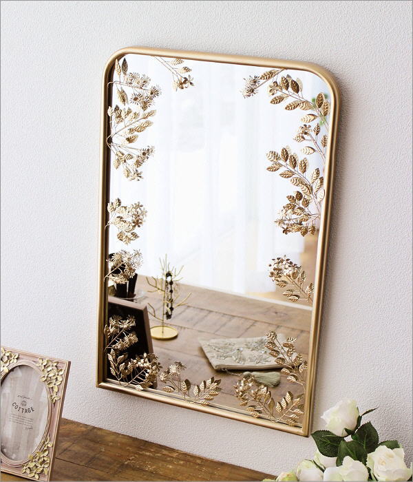 ウォールミラー 壁掛けミラー おしゃれ かわいい 鏡 壁掛け アイアン