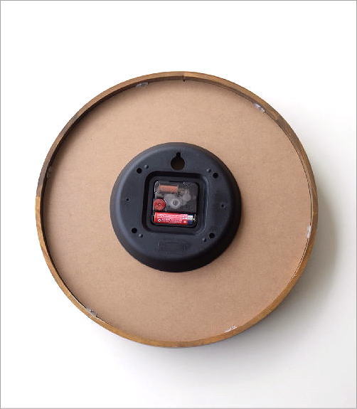 掛け時計 壁掛け時計 おしゃれ 木製 天然木 無垢材 静音 静か スイープ