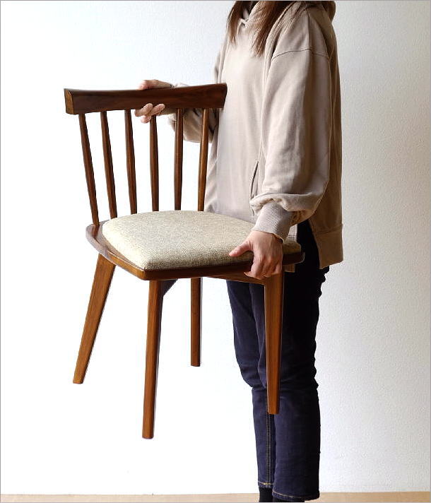 チェアー チーク無垢材 木製 天然木 ダイニングチェア デスクチェア 総