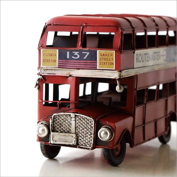 置物 オブジェ ロンドンバス おもちゃ アンティーク調 おしゃれ レトロ