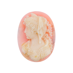 GSTV マティアス・ポストラー手彫りオパールカメオルースカメオ約38×29mm