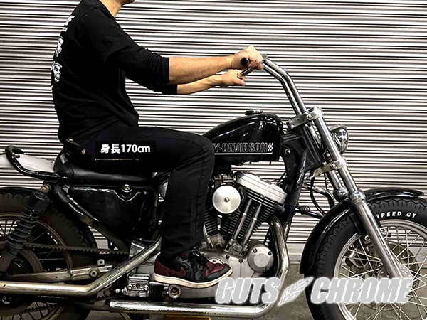 ○クローム 10インチTバープルバック ヘコミ無し｜ハーレーパーツの