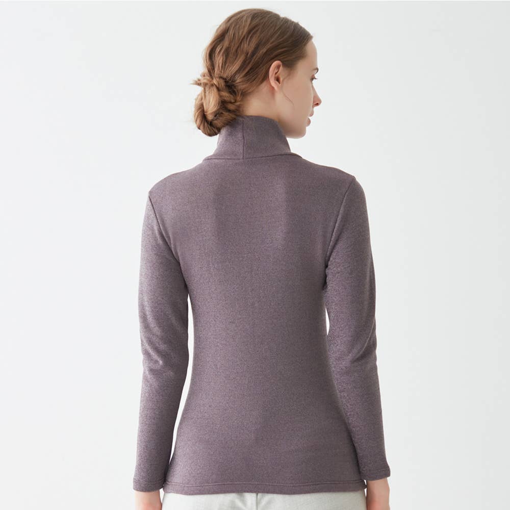 寒さ知らず】ハイネック長袖Tシャツ【SALE】 MH5645P :レディース