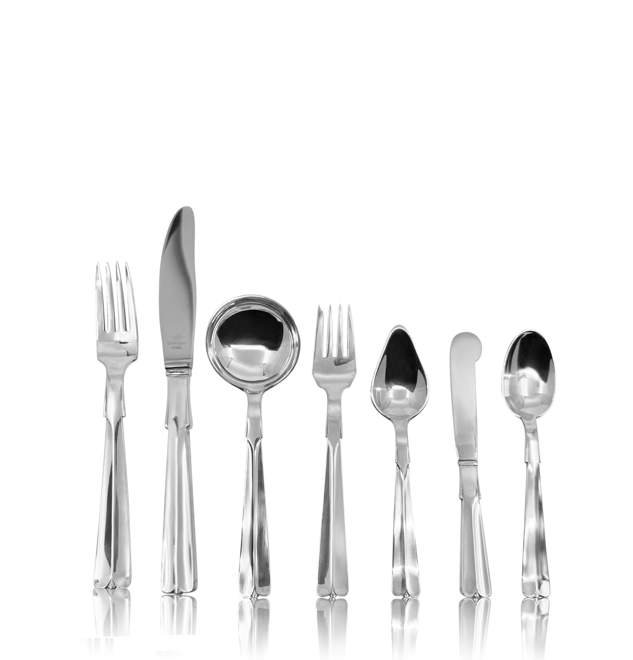 Hans Hansen Silverware Service for 12 – Baronet Pattern (Danish