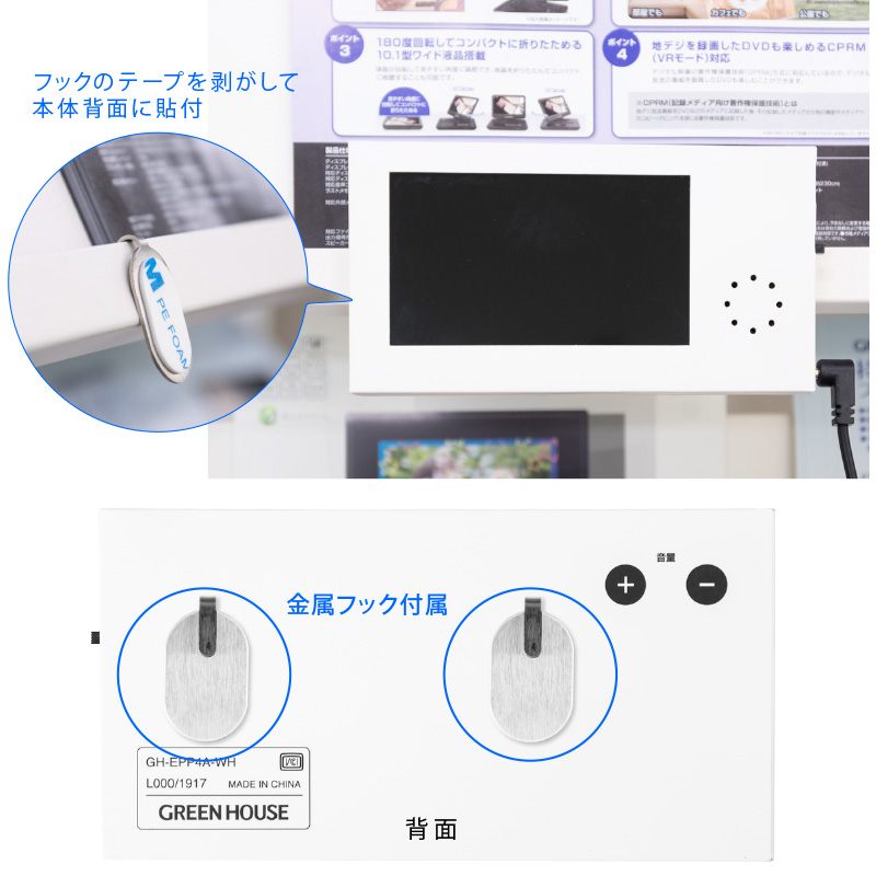 小型（電子POP）, 4型 | GH-EPP4A-WH | GREEN HOUSE グリーンハウス