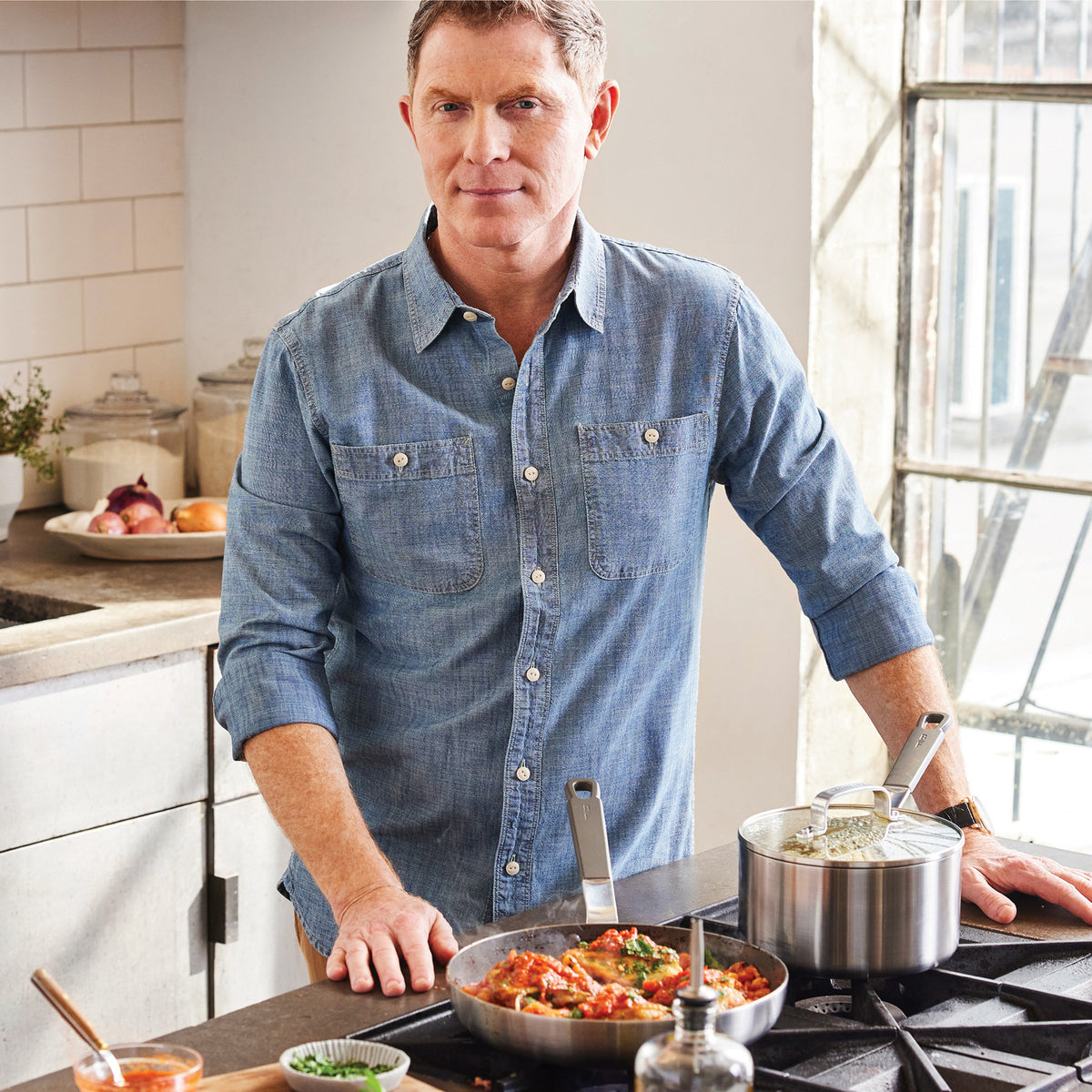 Bobby Flay by GreenPan PFAS-Free Nonstick Stainless Steel 8