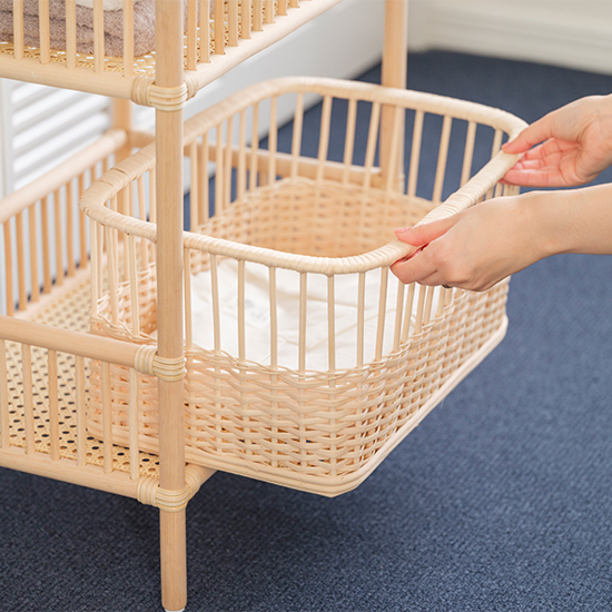 籐のランドリー 2段