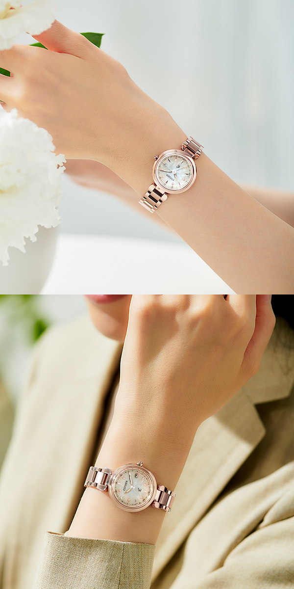 2024新作 雪の結晶の中心に輝くラボグロウン・ダイヤモンド。シチズン