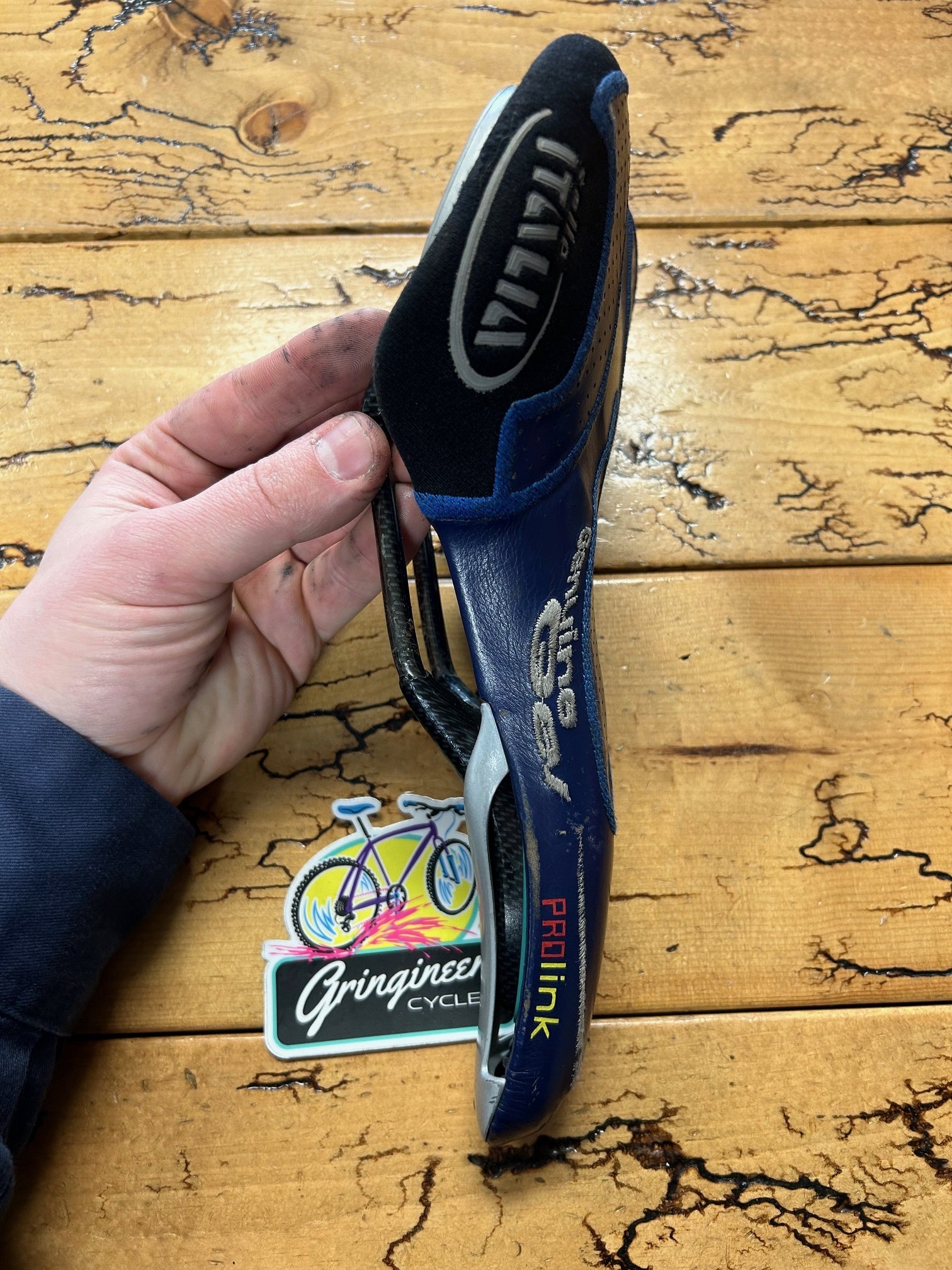 Selle Italia Prolink Blue Genuine Gel Saddle – Gringineer Cycles