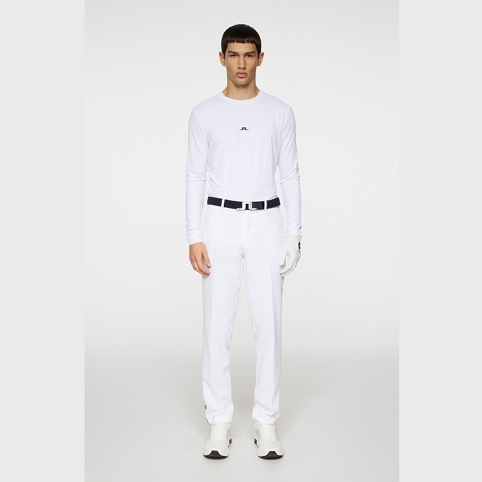 J.LINDEBERG（ジェイリンドバーグ）JLロゴパンツ(29 ホワイト): J