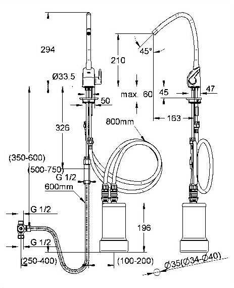 浄水器用単水栓(クリンスイ製カートリッジ付)｜製品情報｜GROHE